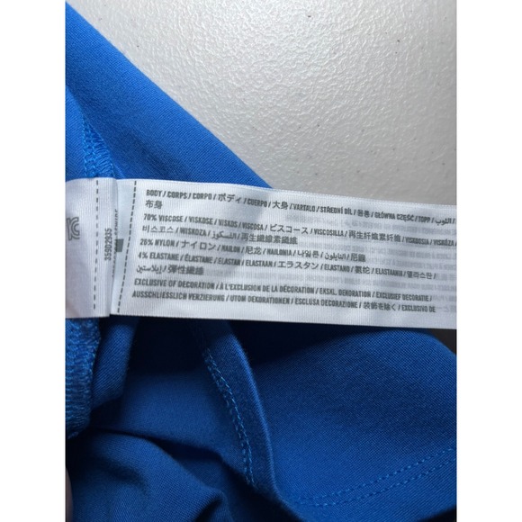 Hollister Royal Blue Strapless Skater‎ Skirt Dress Large Corset Top Stretch - Picture 14 of 16